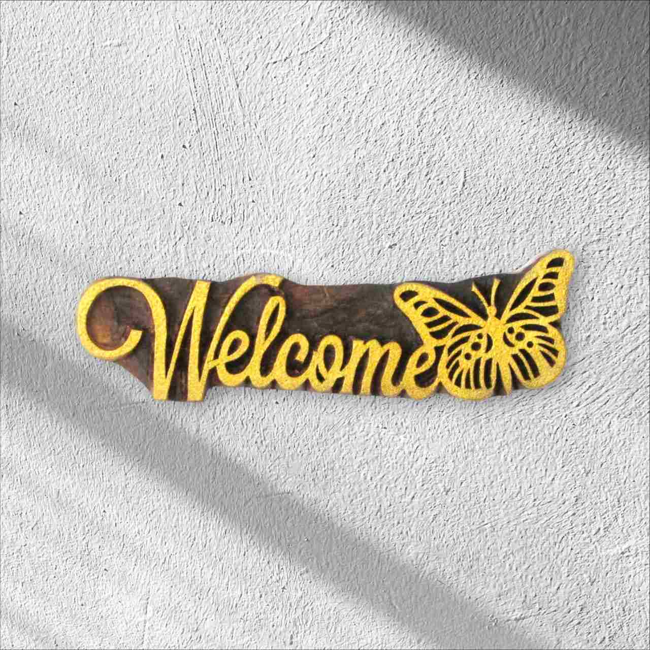 Transform your home with our stunning handicrafts wooden Welcome home wall decor , carefully crafted to add a touch of warmth and character to any room.
