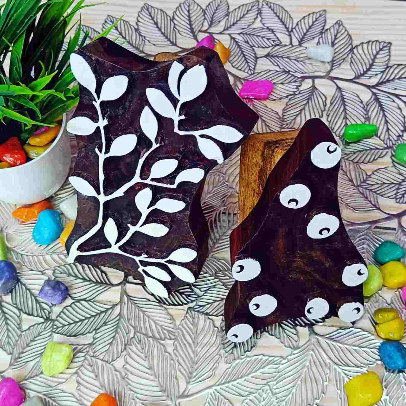Our collection of handcrafted Textile printing block, featuring intricate designs and patterns for textile printing, paper crafting,