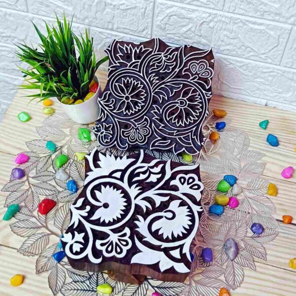 Custom made block print stamps (2 color blocks set) - Image 2