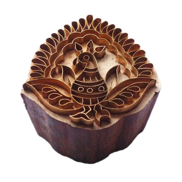 wooden brass printing block stamps