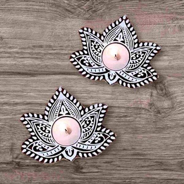 lotus tealight candle holder