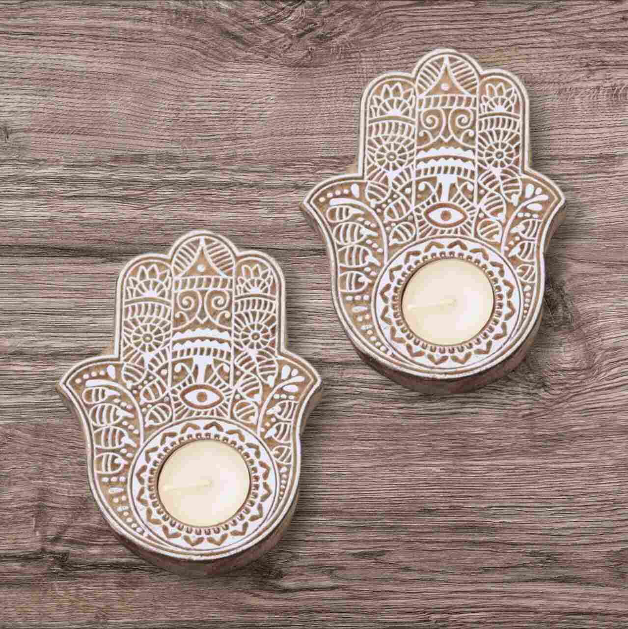 Elegant handmade hand tealight candle holder, perfect for creating a warm and cozy ambiance. Crafted with care, ideal for home décor, weddings, or gifts.