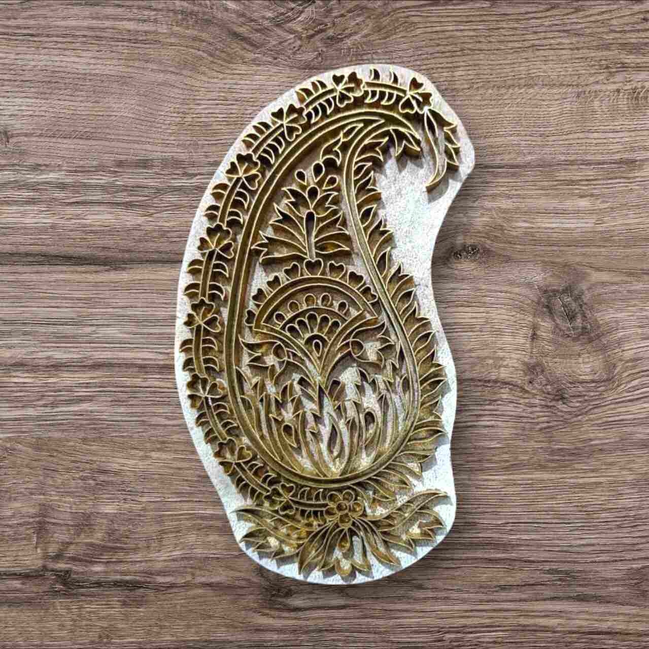 Handcrafted wooden brass printing blocks