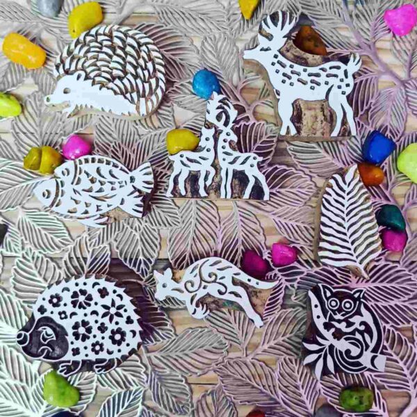 Printing block animals set of 8 pcs - Image 2