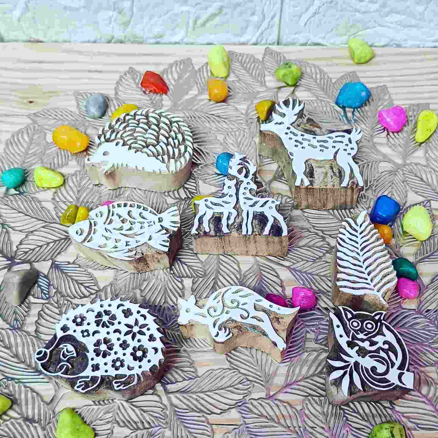 Printing block animals