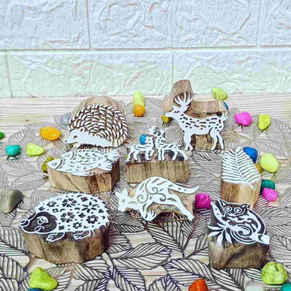 Printing block animals set of 8 pcs - Image 3