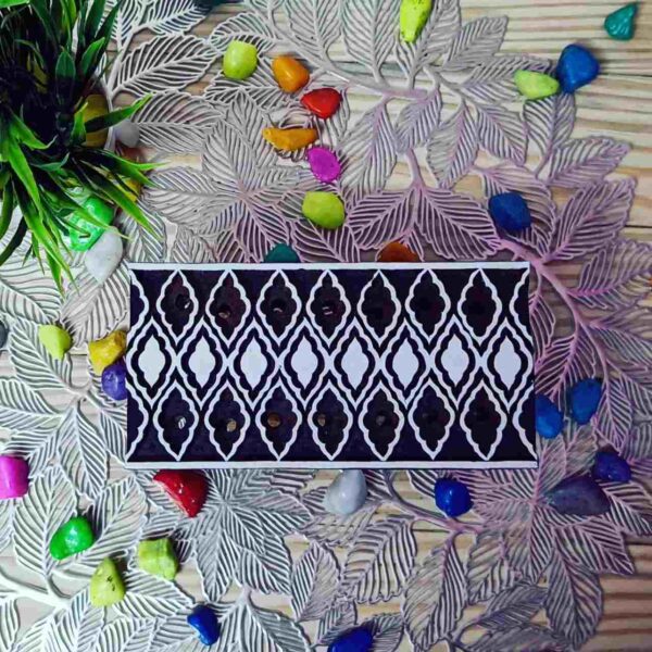 Traditional forged border block for crafting and textile printing - Image 2