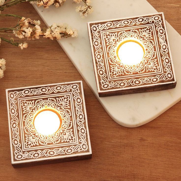 Light up your space with our handcrafted Square shape candle holder, perfect for a cozy ambiance. Which makes your home very attractive.
