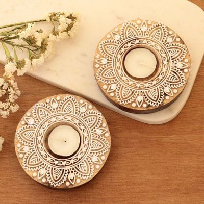 Elegant handmade Mandala tealight candle holder perfect for creating a warm and cozy ambiance. Crafted with care, ideal for home décor, weddings, or gifts.