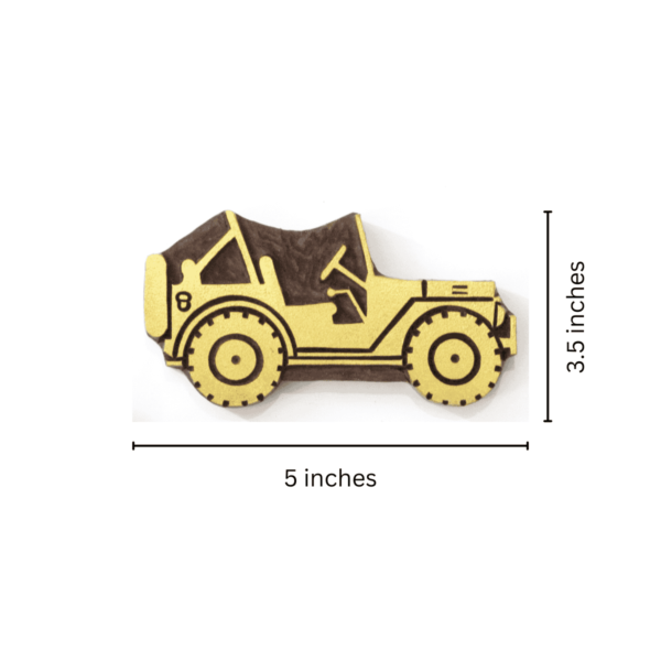 wooden handicraft wall decor Jeep Art – Where Wood Meets Adventure (set of 2 pcs) - Image 3