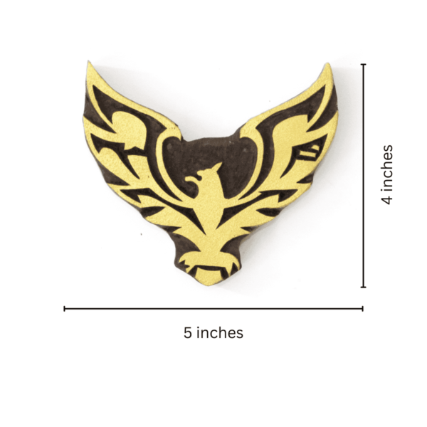 Fearless & Free – The Spirit of the wooden eagle wall decor set of 2 pcs - Image 3