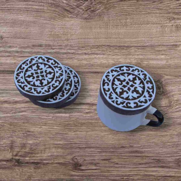 rangoli design tea coasters