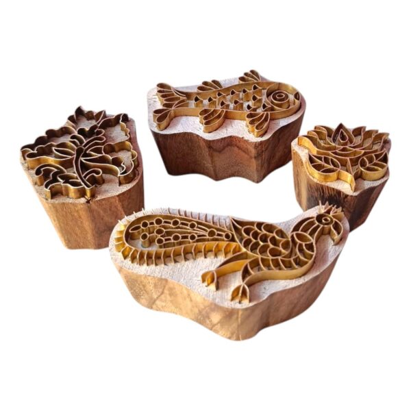 Fish brass printing block stamps set of 4 pieces - Image 2