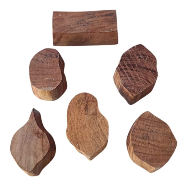 Floral brass printing block stamps set of 6 pieces - Image 3