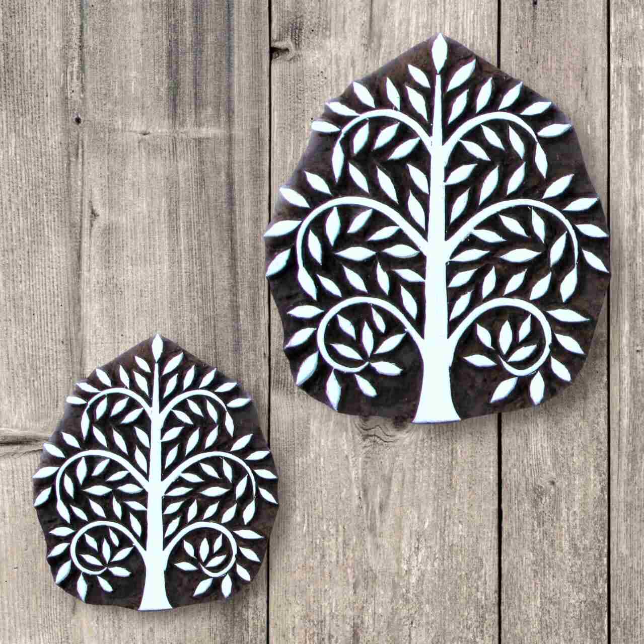 Handcrafted Printing Blocks Tree Buta and high-quality wood blocks print on fabric, paper, clay, mehndi, use on any other surface