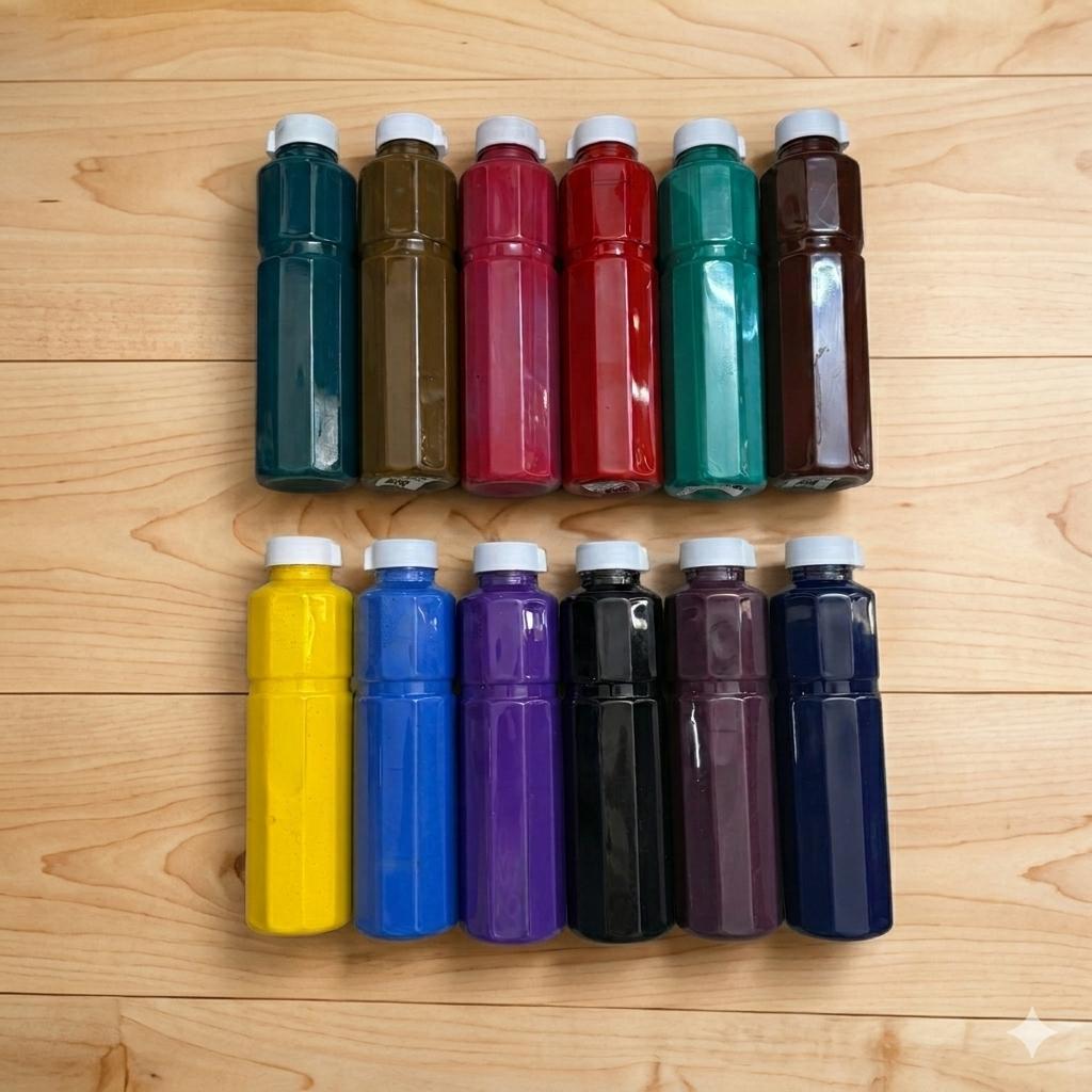 High-quality, ready-to-use pigment colors for fabric, paper, and crafts. Smooth application, vibrant shades, long-lasting results